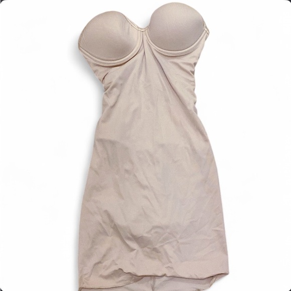 illusion Other - Seamless Strapless Shaping Slip Dress in Nude